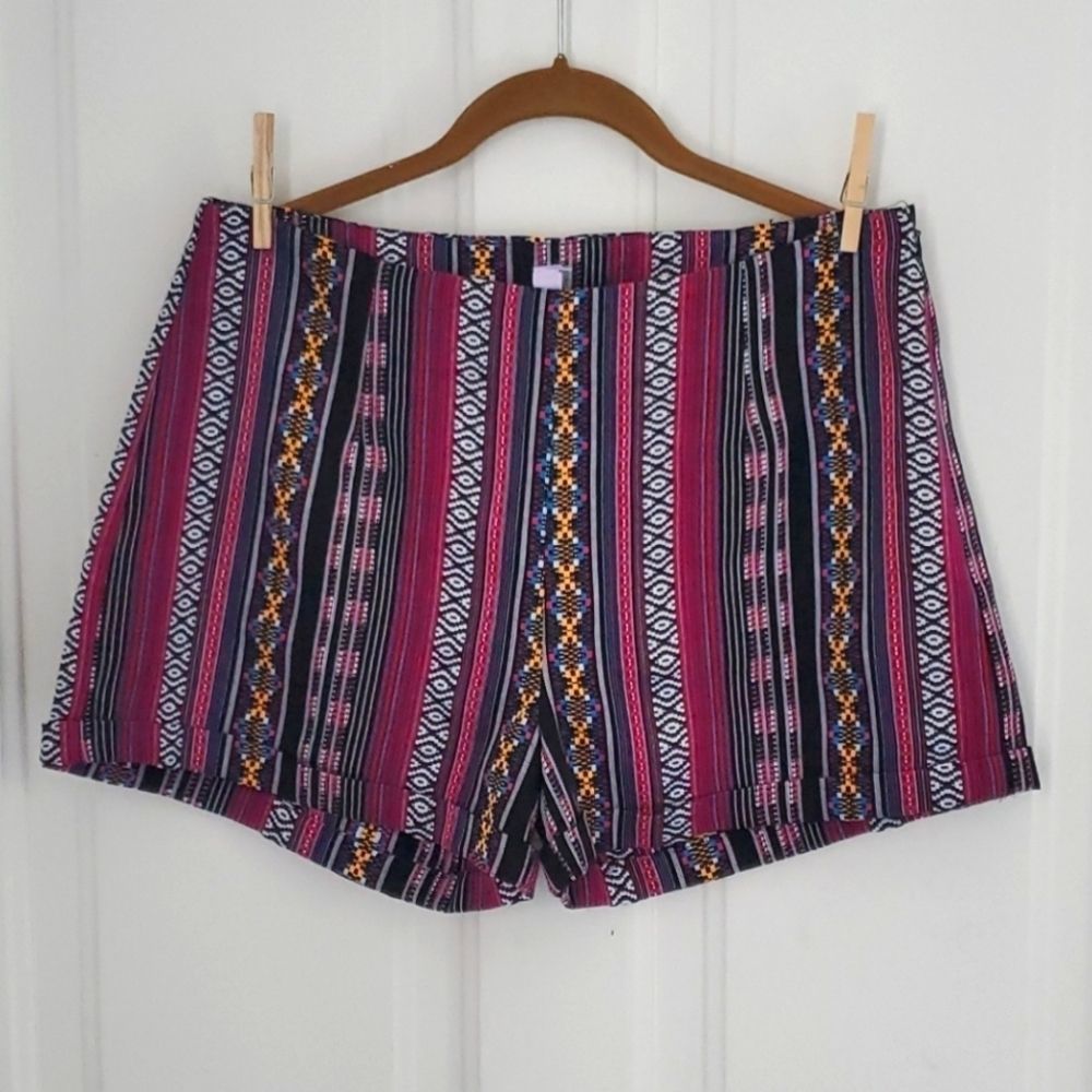 Francesca's Alya MultiStripe Shorts